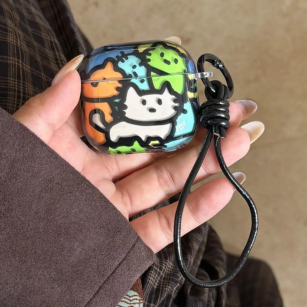 Прекрасный прозрачный чехол с котенком для AirPods Pro 2 4 3 2 1 Pro с кожаным браслетом, чехол для наушников AirPods Pro3 2025
Прекрасный прозрачный чехол с котенком для AirPods Pro 2 4 3 2 1 Pro с кожаным браслетом, чехол для наушников AirPods Pro3 2025
