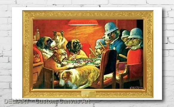 BOLD BLUFF - DOGS PLAYING POKER Canvas Poster Custom Size Available Room Decoration Home Decor Wall Art
BOLD BLUFF - DOGS PLAYING POKER Canvas Poster Custom Size Available Room Decoration Home Decor Wall Art