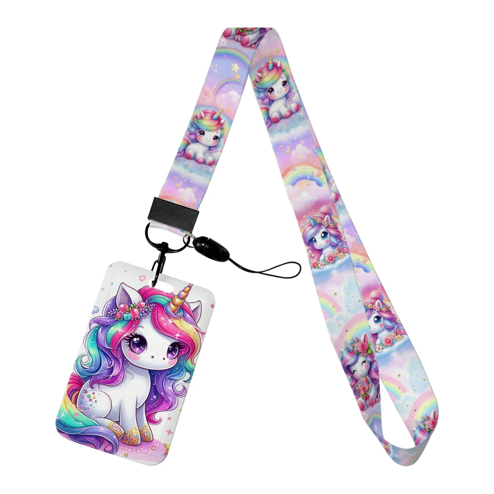 Cartoon Anime Unicorn Card Holder Neck Strap For Id Card Cellphone Straps Badge Holder Ring Accessories
Cartoon Anime Unicorn Card Holder Neck Strap For Id Card Cellphone Straps Badge Holder Ring Accessories