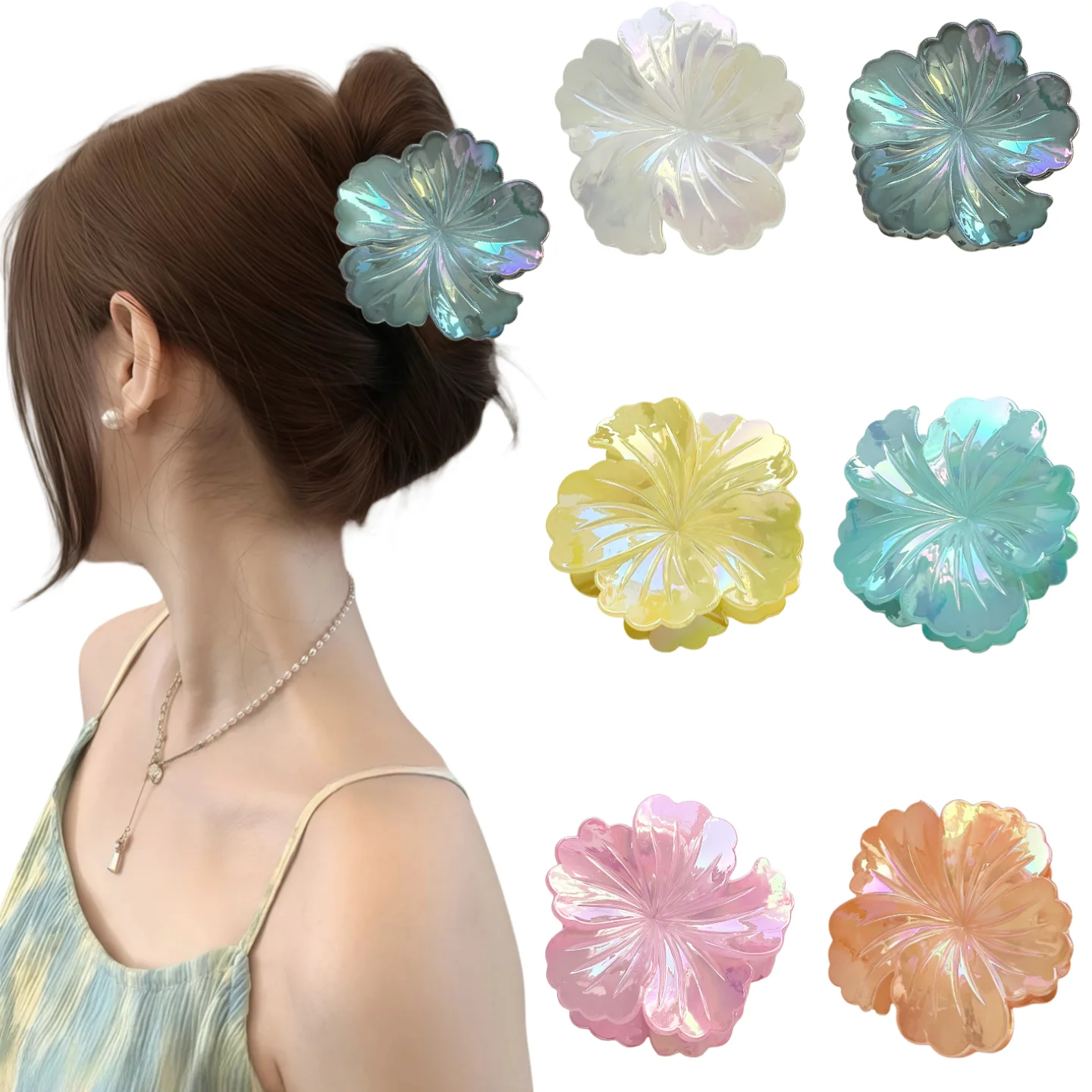 Dowell Beach Resort Style Colorful Flower Clip Fashion Women's Hair Clip Hair Accessories
Dowell Beach Resort Style Colorful Flower Clip Fashion Women's Hair Clip Hair Accessories