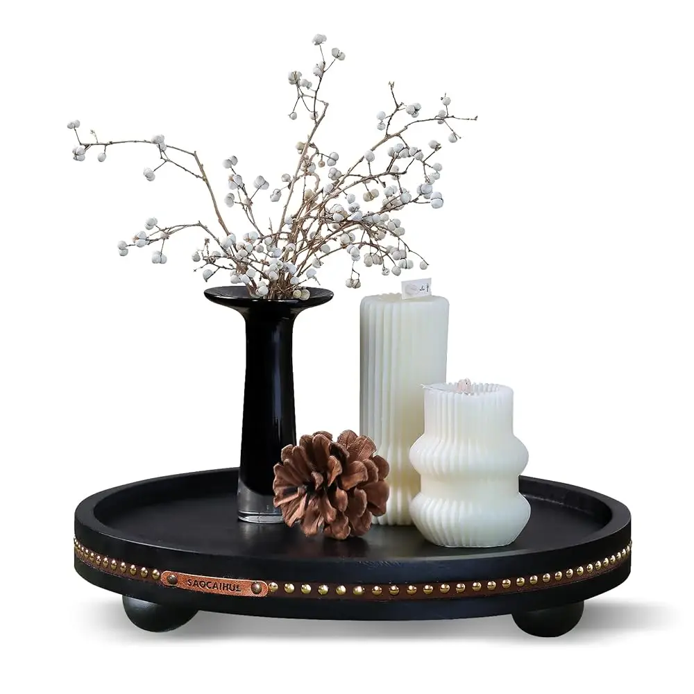 Decor Decorative Round Tray 11.81In For Home Decor For Coffee Table Farmhouse Kitchen Table Living Room Bathroom Centerpiece
Decor Decorative Round Tray 11.81In For Home Decor For Coffee Table Farmhouse Kitchen Table Living Room Bathroom Centerpiece