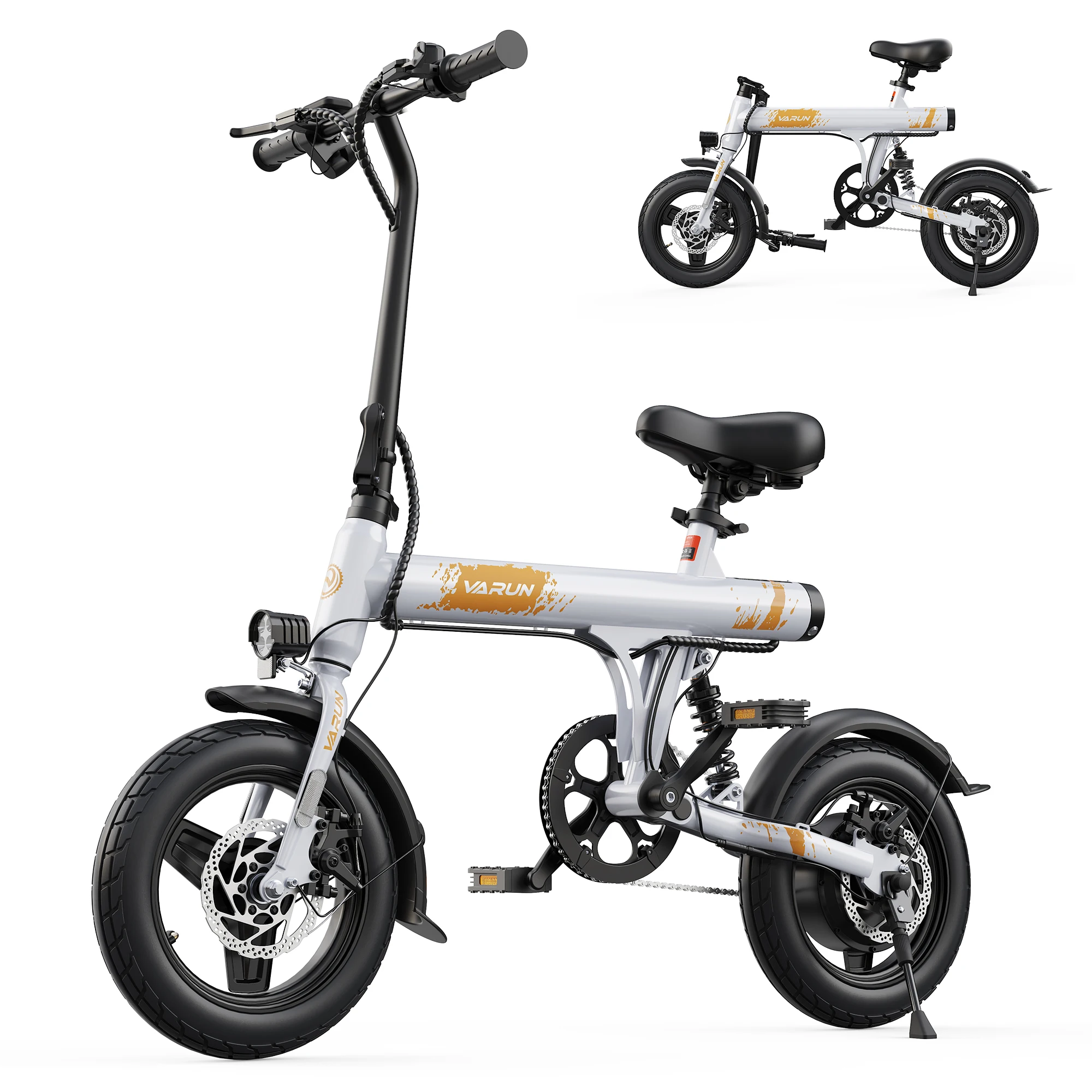 【1 Year Warranty】 Varun C14-1 Adult Electric Bike, 500W Peak Power, 36V 7.8Ah Battery, 14" Tire City E-bike, 20MPH, Ebike UL2849
【1 Year Warranty】 Varun C14-1 Adult Electric Bike, 500W Peak Power, 36V 7.8Ah Battery, 14" Tire City E-bike, 20MPH, Ebike UL2849