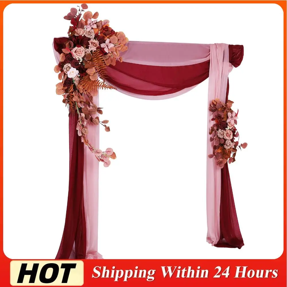Набор из 4 искусственных цветочных гирлянд для арки с прозрачными драпировками, комплект искусственных цветов для свадебной арки, декор для церемоний, приемов и сцены
Набор из 4 искусственных цветочных гирлянд для арки с прозрачными драпировками, комплект искусственных цветов для свадебной арки, декор для церемоний, приемов и сцены