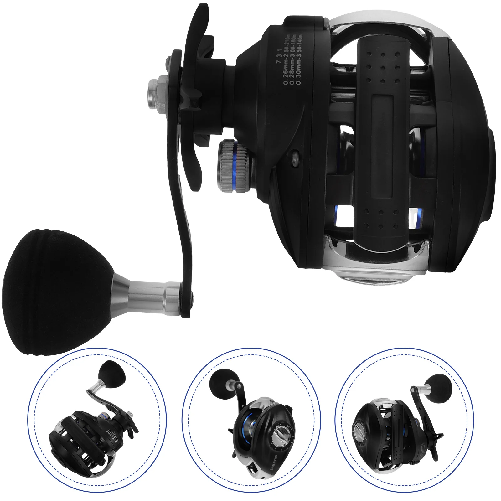 Fishing Reel TT101 Water Drop Wheel Metal 14BB 72:1 Gear Ratio Fishing Tackle Lure Tools Baitcasting Reels - Right Hand (Black)
Fishing Reel TT101 Water Drop Wheel Metal 14BB 72:1 Gear Ratio Fishing Tackle Lure Tools Baitcasting Reels - Right Hand (Black)