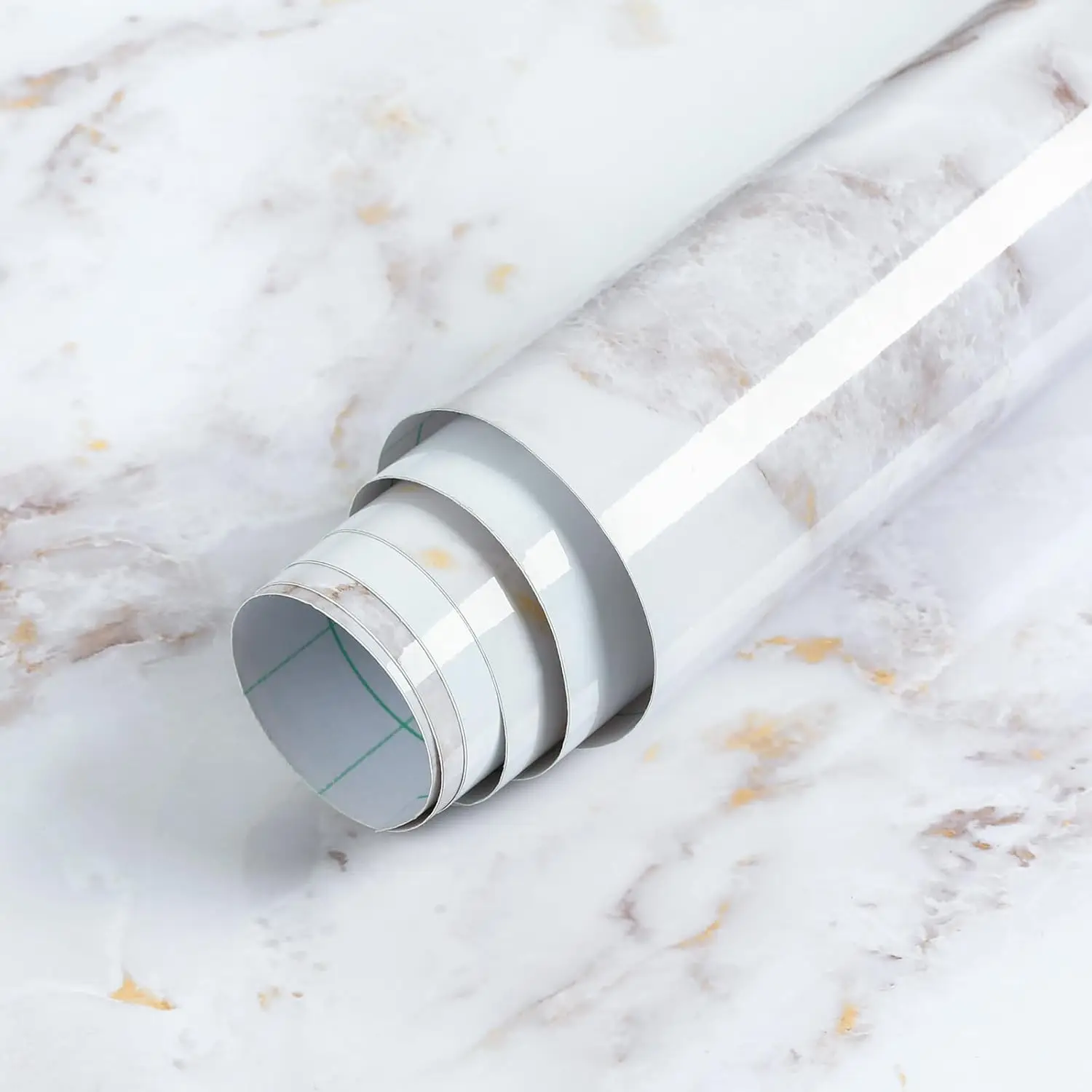 Glossy Marble Contact Paper Peel and Stick Wallpaper 17.5" X 118.1" Countertop Furniture Waterpoof Self Adhesive Removable Cover
Glossy Marble Contact Paper Peel and Stick Wallpaper 17.5" X 118.1" Countertop Furniture Waterpoof Self Adhesive Removable Cover