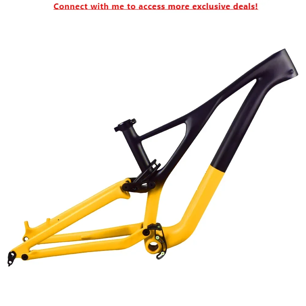 2024 Airwolf Shock Bicycle Frame MTB Bike Frame Carbon Mountain Bike Full Suspension 29er Frameset Hot Sale
2024 Airwolf Shock Bicycle Frame MTB Bike Frame Carbon Mountain Bike Full Suspension 29er Frameset Hot Sale