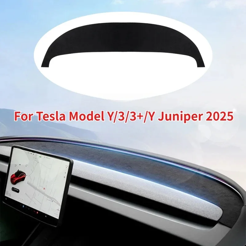 Накладка на приборную панель для Tesla Model Y Juniper 2025, замшевый солнцезащитный коврик для Model 3, защита от УФ-излучения, нескользящие накладки для приборной панели
Накладка на приборную панель для Tesla Model Y Juniper 2025, замшевый солнцезащитный коврик для Model 3, защита от УФ-излучения, нескользящие накладки для приборной панели