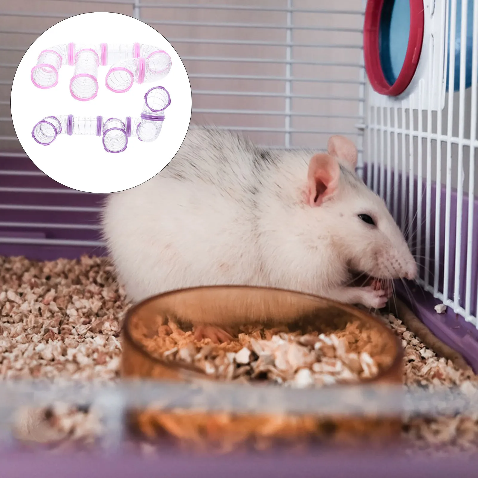 16Pcs Hamster Tunnel Set DIY Plastic Tube Kit for Small Pets External Cage Connection Play Exercise Track with Clear Observation
16Pcs Hamster Tunnel Set DIY Plastic Tube Kit for Small Pets External Cage Connection Play Exercise Track with Clear Observation