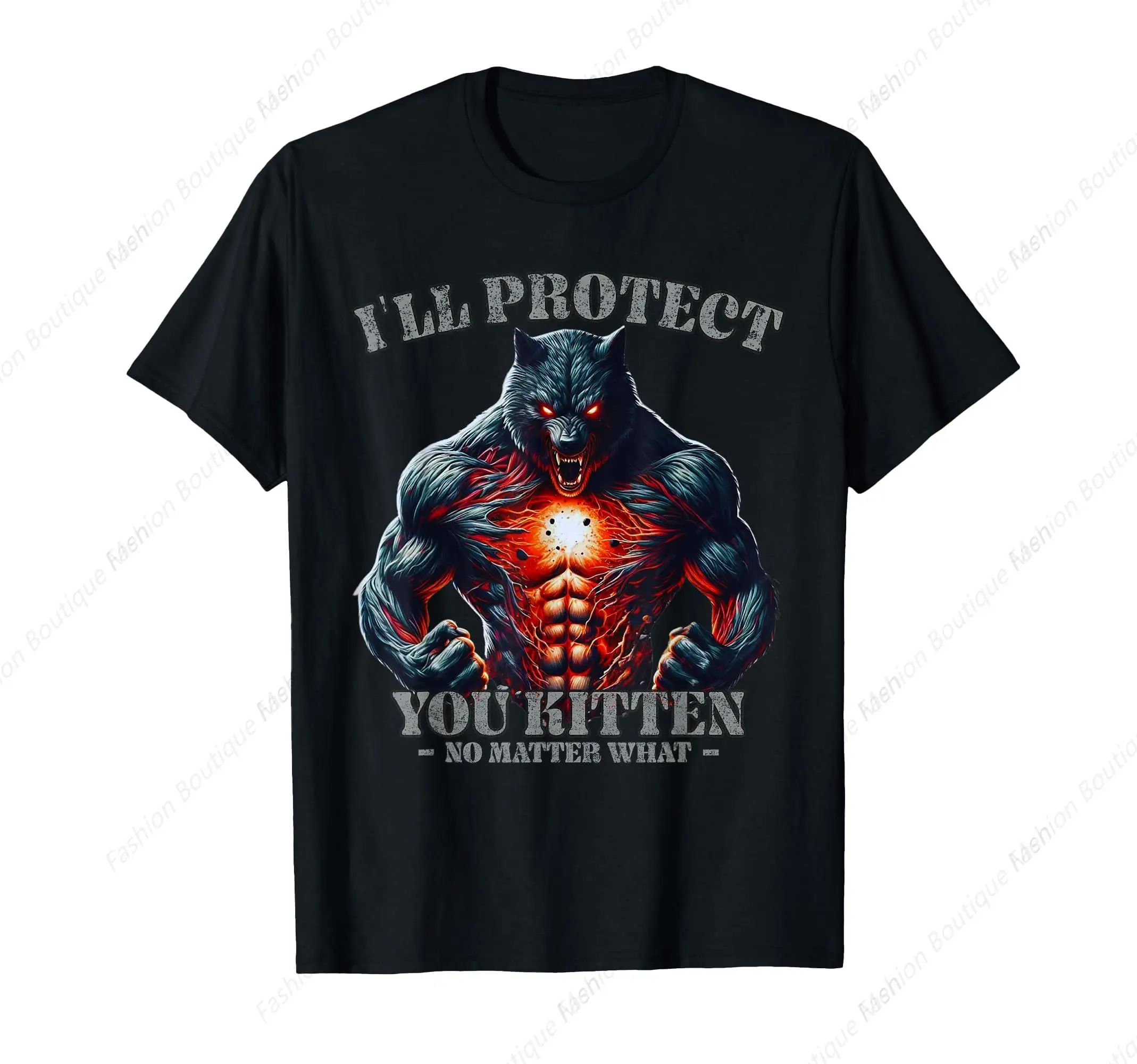 Vintage Graphic Tee I'Ll Protect You Kitten Alpha Wolf T-Shirt O-Neck Clothing Shirts
Vintage Graphic Tee I'Ll Protect You Kitten Alpha Wolf T-Shirt O-Neck Clothing Shirts