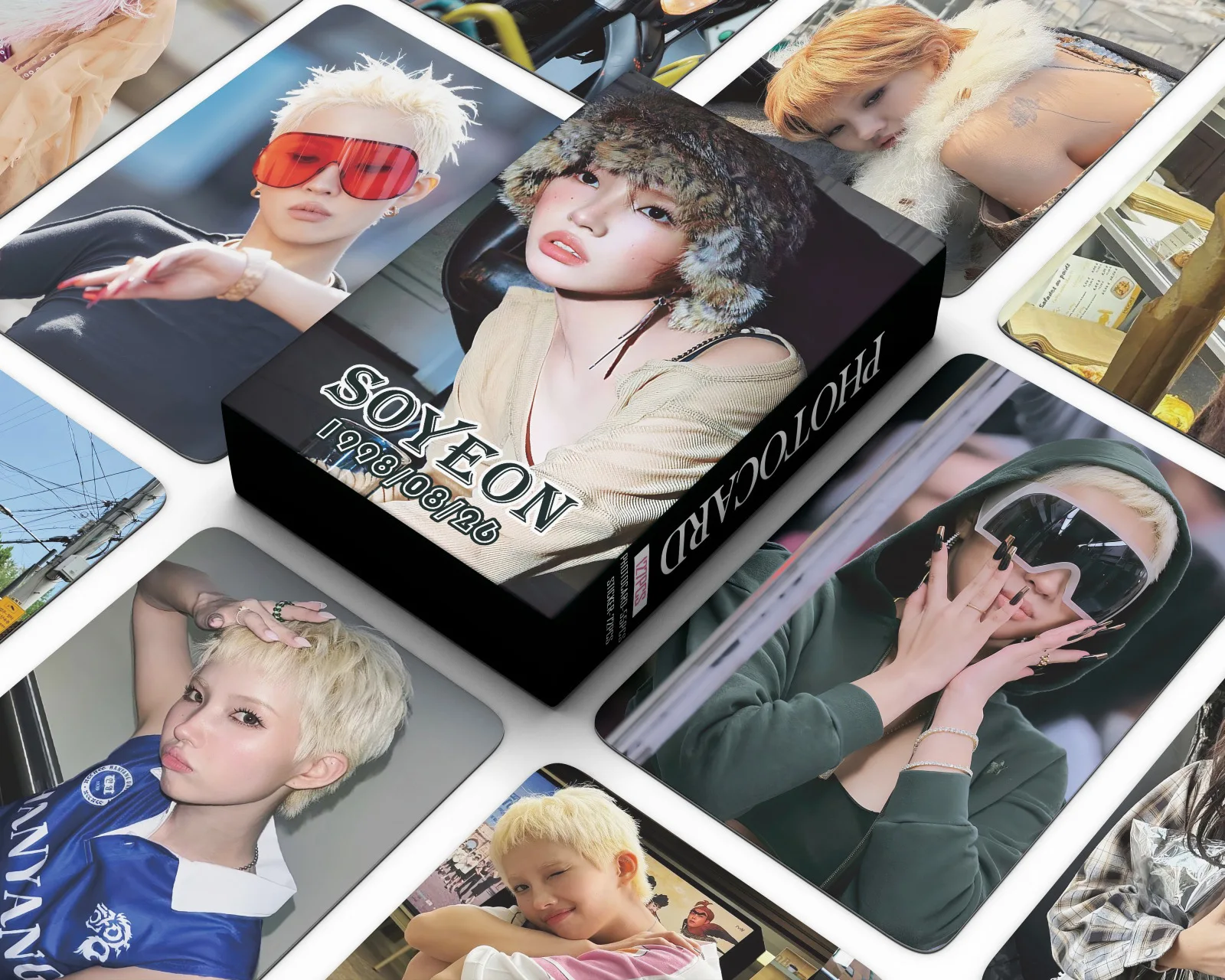 127 I-DLE Cards, Soyeon Photo Cards, Stickers, WE ARE Album Cards, GIDLE Collector's Cards, LOMO Cards
127 I-DLE Cards, Soyeon Photo Cards, Stickers, WE ARE Album Cards, GIDLE Collector's Cards, LOMO Cards