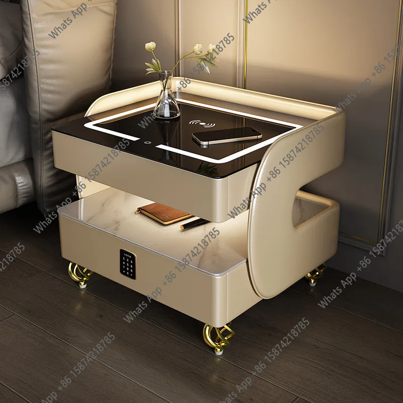 Smart bedside table solid wood bedroom modern home simple multi-function light luxury Bluetooth audio wireless charging
Smart bedside table solid wood bedroom modern home simple multi-function light luxury Bluetooth audio wireless charging