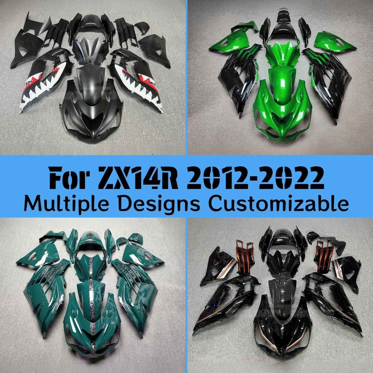 Injection Fairings for Kawasaki ZX14R 2012-2022 ABS Prime ZXMT Motorcycle Customizable Fairing Kit ZX 14R 12-22
Injection Fairings for Kawasaki ZX14R 2012-2022 ABS Prime ZXMT Motorcycle Customizable Fairing Kit ZX 14R 12-22