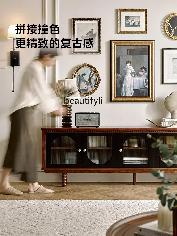 zq1French retro solid wood TV, living room storage, storage cabinet red oak American, home
zq1French retro solid wood TV, living room storage, storage cabinet red oak American, home