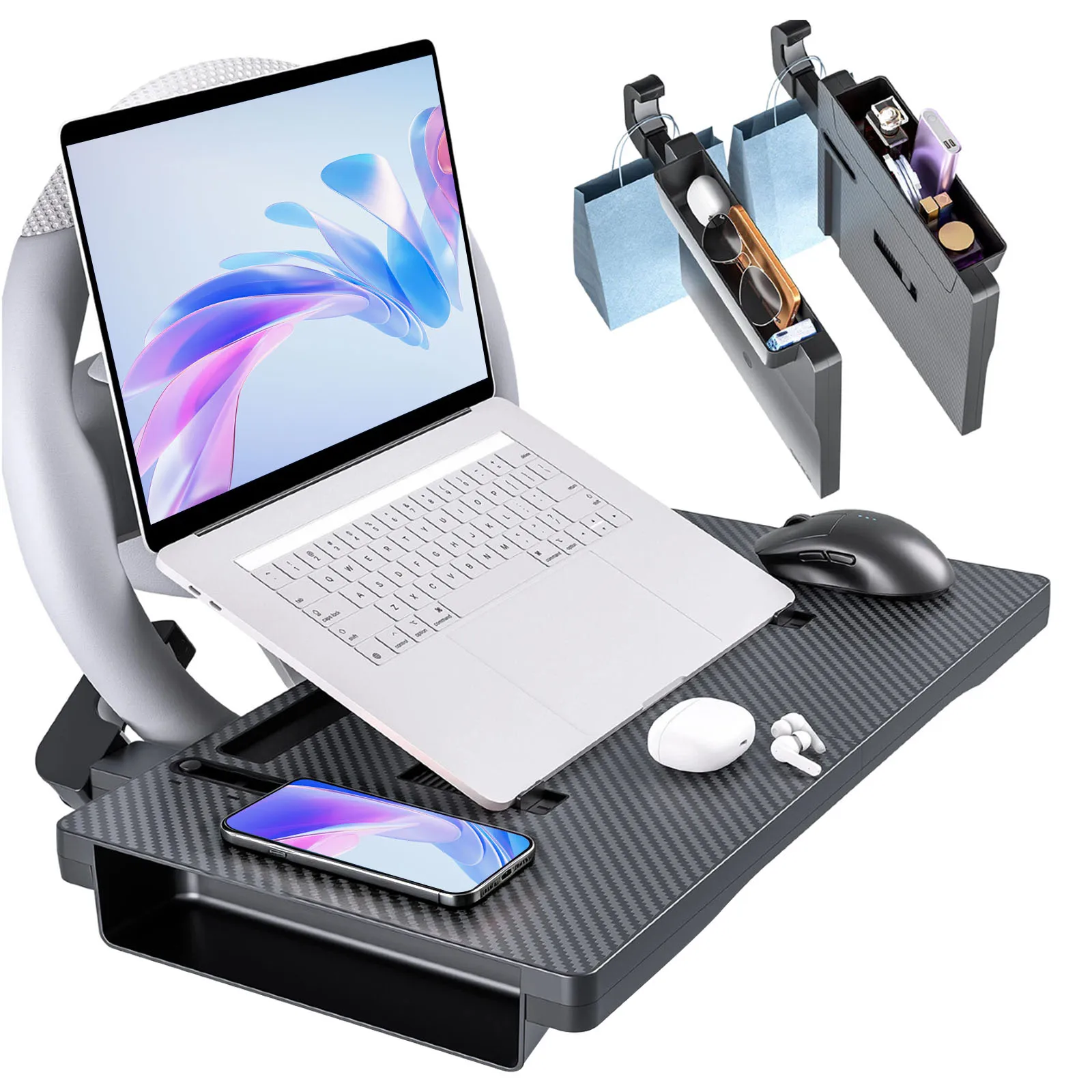 Car Steering Wheel Desk Tray Multi Function Multi Purpose Road Trip Accessories Lightweight for Car Laptop Mount&Eating&Writing
Car Steering Wheel Desk Tray Multi Function Multi Purpose Road Trip Accessories Lightweight for Car Laptop Mount&Eating&Writing
