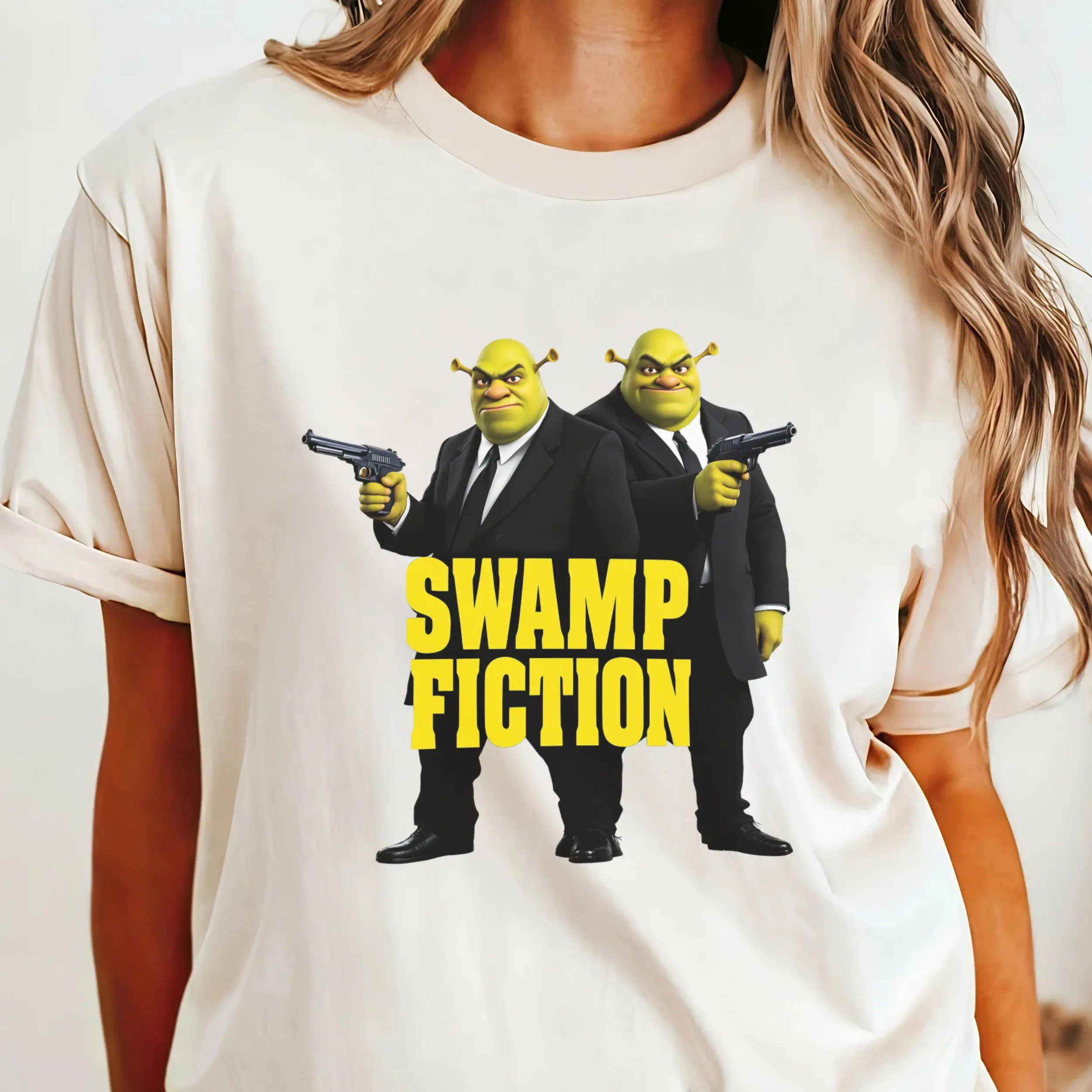 Футболка Swamp Novel: забавная футболка с пародией Шрек — футболки с забавным принтом для мужчин и женщин со справочными культовыми фильмами
Футболка Swamp Novel: забавная футболка с пародией Шрек — футболки с забавным принтом для мужчин и женщин со справочными культовыми фильмами