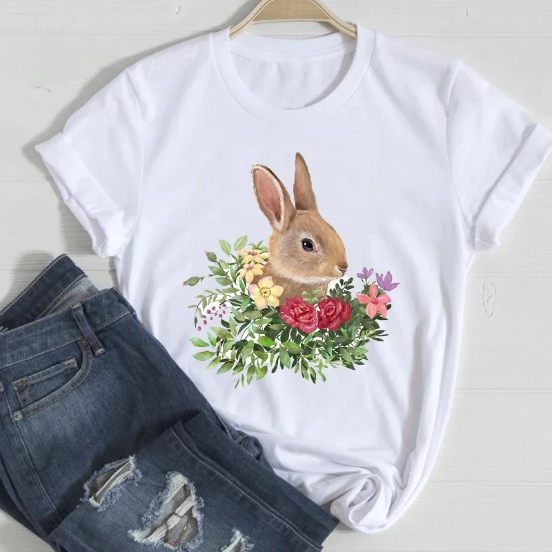 Stylish Tshirt Top Lady Print Ladies Tee T-shirts Women Rabbit Sweet Flower Floral 90s Spring Summer Fashion Clothes
Stylish Tshirt Top Lady Print Ladies Tee T-shirts Women Rabbit Sweet Flower Floral 90s Spring Summer Fashion Clothes