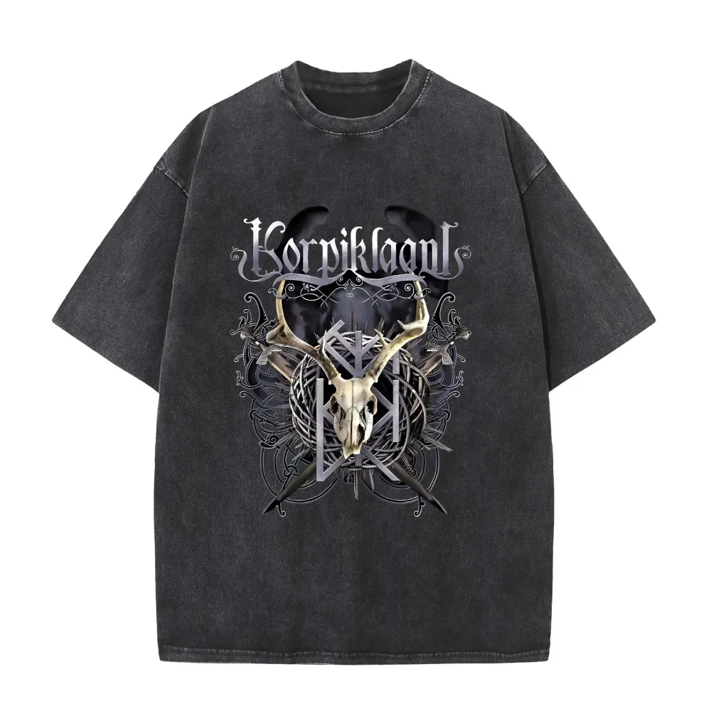 2025 American retro washed old heavy cotton solid color short-sleeved Tshirt summer loose top tide washed T-shirt Korpiklaani
2025 American retro washed old heavy cotton solid color short-sleeved Tshirt summer loose top tide washed T-shirt Korpiklaani