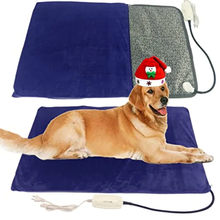 Pet Heating pad for Large Dog cat Heated Bed Dog Heating pad 34" x 21" with Soft Washable Cover Electric Heating pad Keep Pets
Pet Heating pad for Large Dog cat Heated Bed Dog Heating pad 34" x 21" with Soft Washable Cover Electric Heating pad Keep Pets