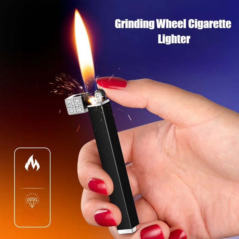 New Small Grinding Wheel Open Flame Pure Copper Lighter Butane Inflatable Cigarette Lighters & Smoking Accessorie Metal Material
New Small Grinding Wheel Open Flame Pure Copper Lighter Butane Inflatable Cigarette Lighters & Smoking Accessorie Metal Material