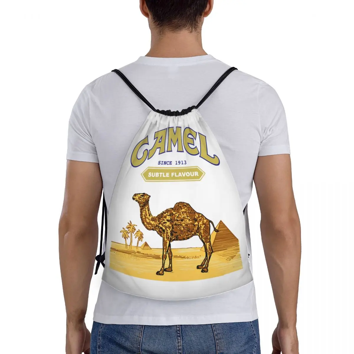 Camel Cigarettes Backpacks Casual Portable Drawstring Bags Sports Bag Book Bags For Travel School
Camel Cigarettes Backpacks Casual Portable Drawstring Bags Sports Bag Book Bags For Travel School