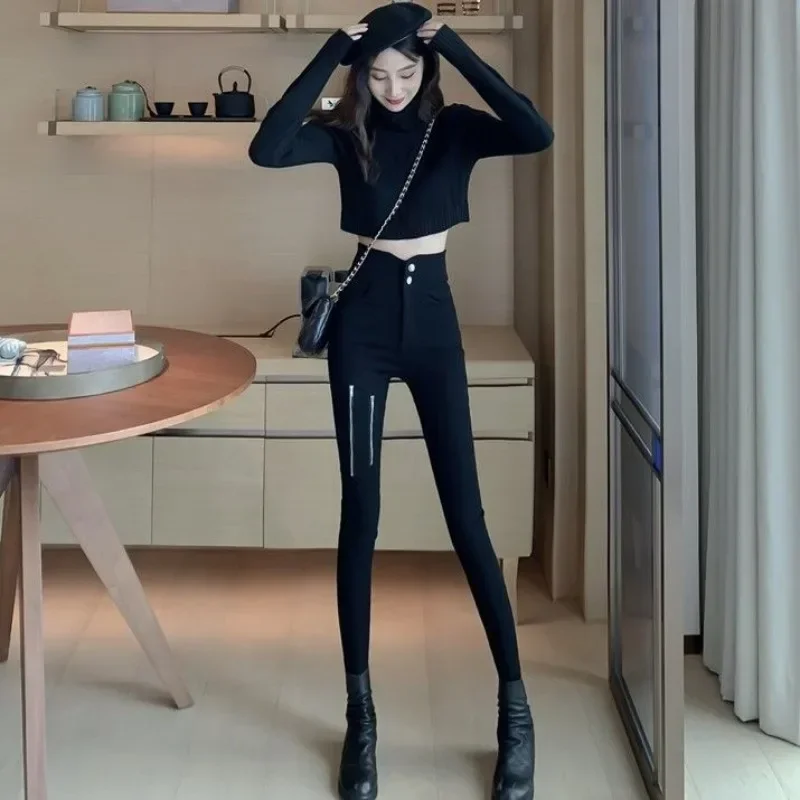 Elastic Female Trousers Long Zipper Harajuku Clothing Aesthetic Chic and Elegant Women's Pants All Medium E8925
Elastic Female Trousers Long Zipper Harajuku Clothing Aesthetic Chic and Elegant Women's Pants All Medium E8925