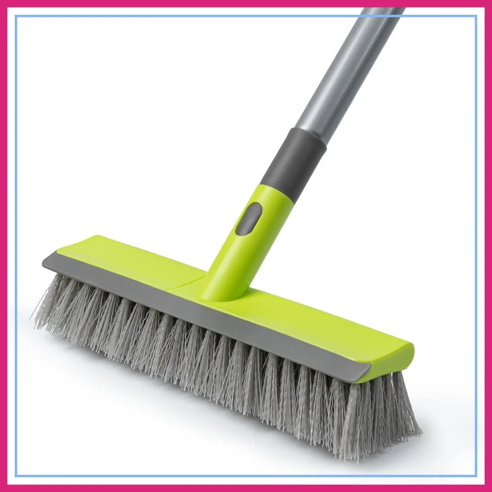 2-in-1 Floor Scrub Brush with Scraper & Stiff Bristles, 57" Long Handle for Concrete, Patio, Garage, Kitchen, Carpet, Bathroom
2-in-1 Floor Scrub Brush with Scraper & Stiff Bristles, 57" Long Handle for Concrete, Patio, Garage, Kitchen, Carpet, Bathroom