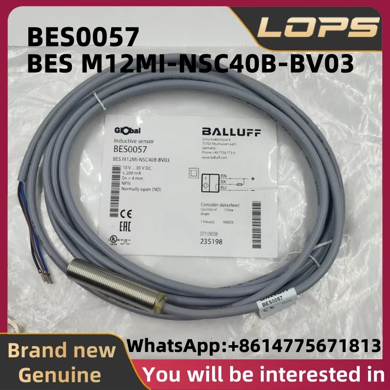 BES0057 New Original BALLUFF Proximity switch sensor BES M12MI-NSC40B-BV03 in stock, welcome to consult.
BES0057 New Original BALLUFF Proximity switch sensor BES M12MI-NSC40B-BV03 in stock, welcome to consult.