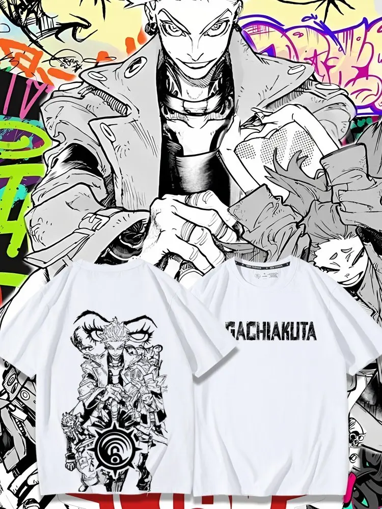 GACHIAKUTA Enjin Cleaners Print T-shirt Women Men Oversized Y2k Streetwear Short Sleeves Hip Hop Harajuku Female Male Clothing
GACHIAKUTA Enjin Cleaners Print T-shirt Women Men Oversized Y2k Streetwear Short Sleeves Hip Hop Harajuku Female Male Clothing