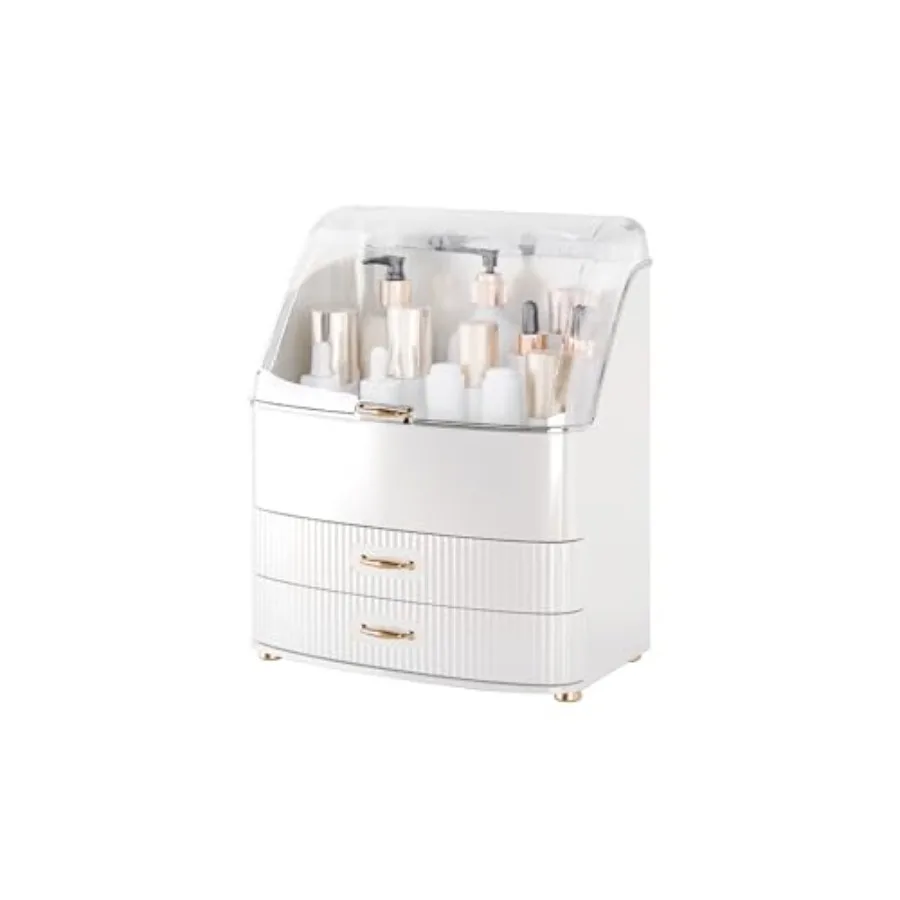 Makeup Organizer Countertop Vanity with Transparent Lid Drawers Waterproof Dustproof Cosmetic Skincare Bathroom Storage Gift fo
Makeup Organizer Countertop Vanity with Transparent Lid Drawers Waterproof Dustproof Cosmetic Skincare Bathroom Storage Gift fo