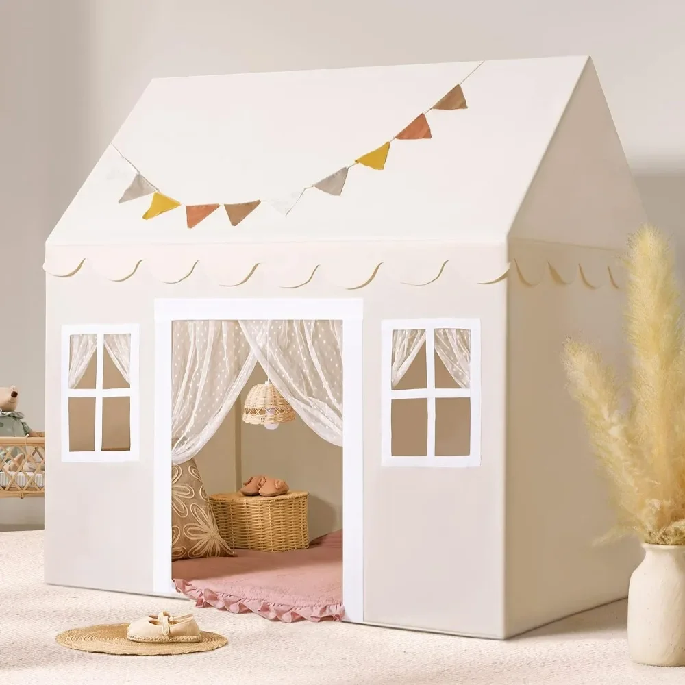 Play Tent with Padded Mat & LED Lights, Playhouse for Kids, Indoor Bed Tent for 3-6 Year-Old Girls, Neutral Color
Play Tent with Padded Mat & LED Lights, Playhouse for Kids, Indoor Bed Tent for 3-6 Year-Old Girls, Neutral Color