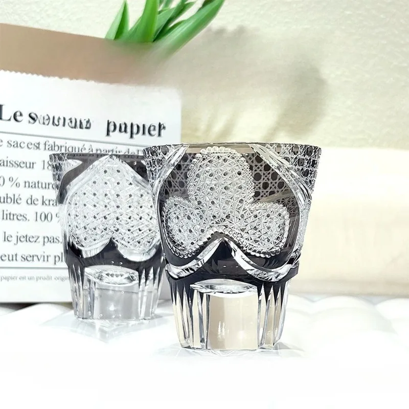 Poker series peach heart plum blossom square double cup design crystal cup light luxury gift cup
Poker series peach heart plum blossom square double cup design crystal cup light luxury gift cup