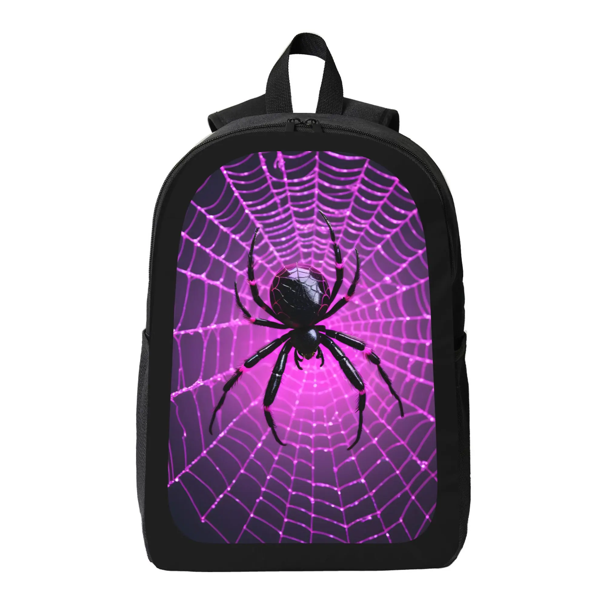 Spider Web Printed Backpack - Neon Purple Pink Design, Lightweight Large Capacity Student School Bag, Adjustable Shoulder Strap
Spider Web Printed Backpack - Neon Purple Pink Design, Lightweight Large Capacity Student School Bag, Adjustable Shoulder Strap