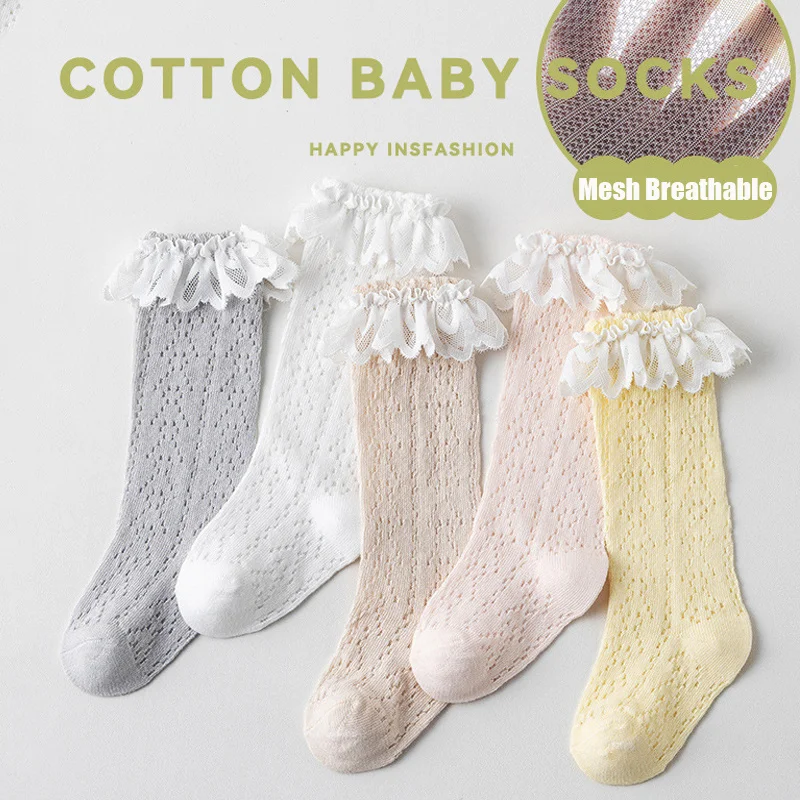 2pairs Summer Breathable Baby Socks Ultra Cotton Soft Ruffled Anti-mosquito Knee High Sock For Girls Gift
2pairs Summer Breathable Baby Socks Ultra Cotton Soft Ruffled Anti-mosquito Knee High Sock For Girls Gift