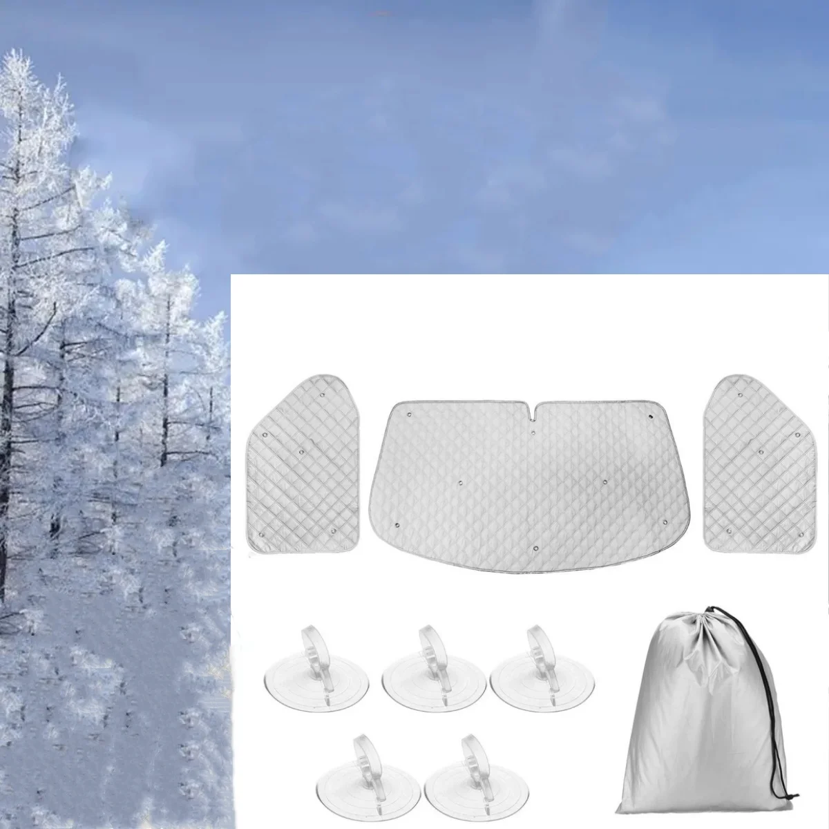 3PC Car Windshield Snow Cover For VW T4 1990-2003 All-Season Anti-Freeze Protection With Easy Installation Vehicle Accessory
3PC Car Windshield Snow Cover For VW T4 1990-2003 All-Season Anti-Freeze Protection With Easy Installation Vehicle Accessory