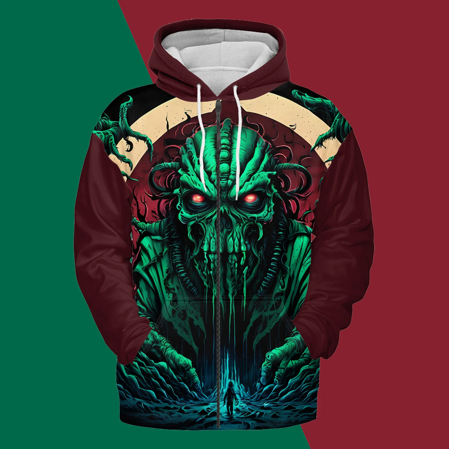 Jumeast God Cthulhu 3D Men Zipper Hoodies Dark Academia Horror Women Hooded Sweatshirts Gothic Style Clothing Halloween Coats
Jumeast God Cthulhu 3D Men Zipper Hoodies Dark Academia Horror Women Hooded Sweatshirts Gothic Style Clothing Halloween Coats