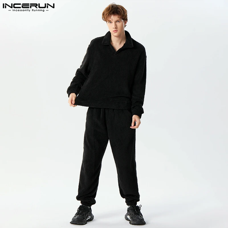 INCERUN 2024 American Style New Men's Sets Long Sleeved T-shirts Long Pants Casual Solid Comfortable Plush Two-piece Sets S-3XL
INCERUN 2024 American Style New Men's Sets Long Sleeved T-shirts Long Pants Casual Solid Comfortable Plush Two-piece Sets S-3XL
