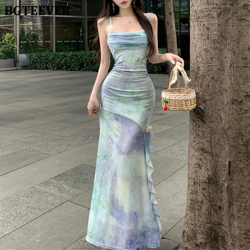 BGTEEVER Summer Fashion Slim Ladies Spaghetti Strap Gradient Package Hip Dress Stylish Women Sleeveless Bodycon Mermaid Dress
BGTEEVER Summer Fashion Slim Ladies Spaghetti Strap Gradient Package Hip Dress Stylish Women Sleeveless Bodycon Mermaid Dress