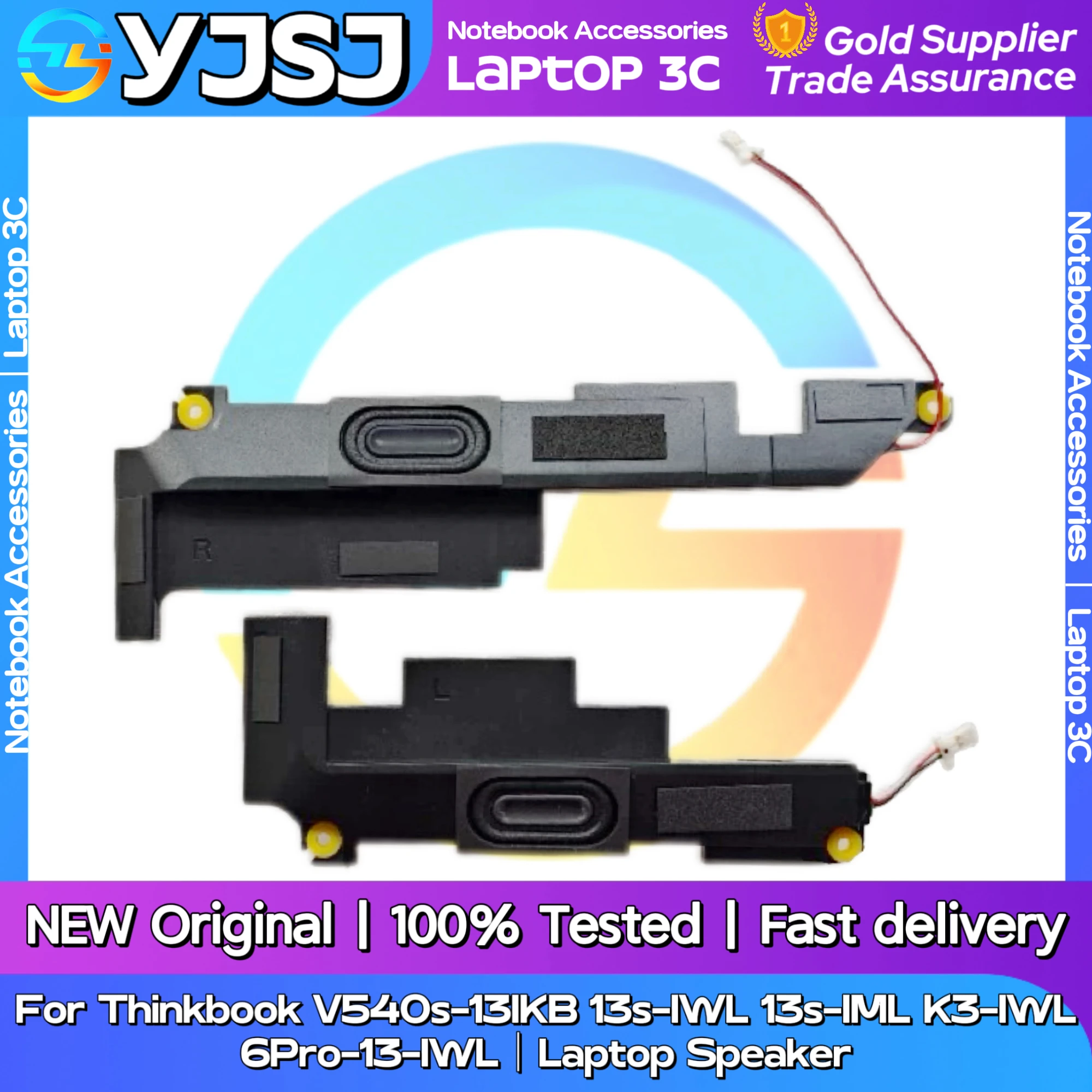 New Original Laptop Speaker For Thinkbook V540s-13IKB 13s-IWL 13s-IML K3-IWL 6Pro-13-IWL built-in left and right speaker horn
New Original Laptop Speaker For Thinkbook V540s-13IKB 13s-IWL 13s-IML K3-IWL 6Pro-13-IWL built-in left and right speaker horn