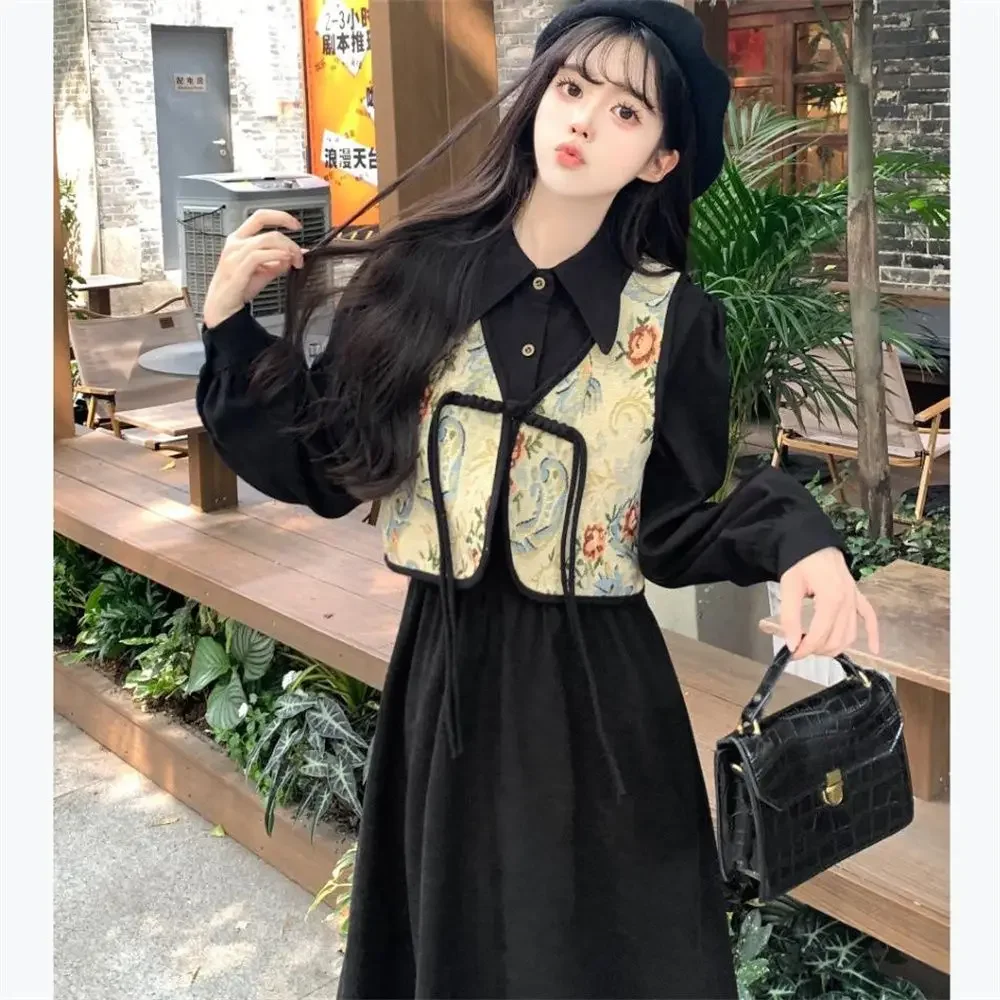 Плюс размер, толстый мм, ретро, затягивающий талию и утягивающий костюм, юбка, новый жилет в китайском стиле, платье из двух частей
Плюс размер, толстый мм, ретро, затягивающий талию и утягивающий костюм, юбка, новый жилет в китайском стиле, платье из двух частей