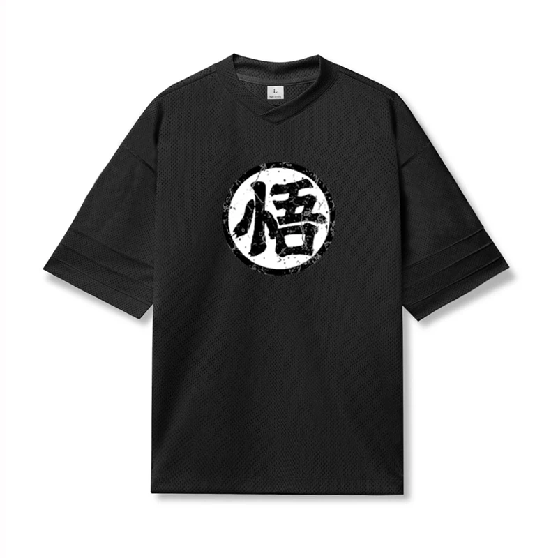 Summer Mesh Breathable Quick Dry Casual Clothing Oversized Loose Gym Fitness Short Sleeve T-shirt Men Bodybuilding Muscle Shirts
Summer Mesh Breathable Quick Dry Casual Clothing Oversized Loose Gym Fitness Short Sleeve T-shirt Men Bodybuilding Muscle Shirts