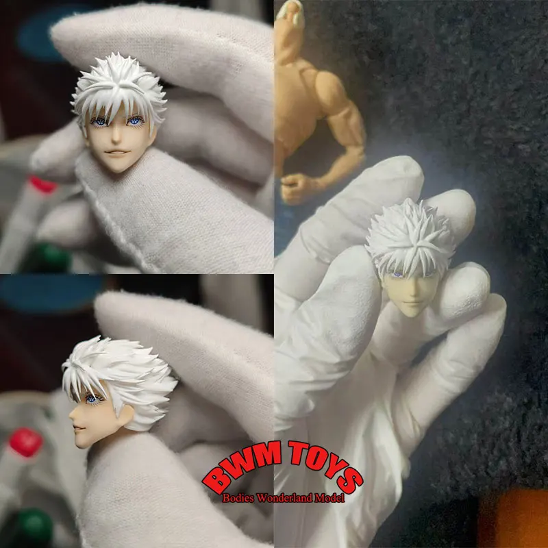 Handmade 1/12 Scale Male Soldier Anime Gojo Satoru Head Sculpt Fine Painted Ver. Head For romankey 6'' Action Figure Doll
Handmade 1/12 Scale Male Soldier Anime Gojo Satoru Head Sculpt Fine Painted Ver. Head For romankey 6'' Action Figure Doll