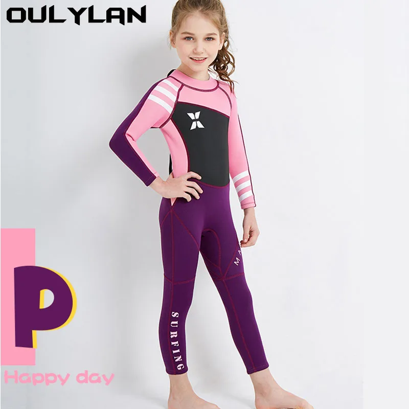 Oulylan Keep Warm Clothing 2.5MM Neoprene Wetsuits Children Full Body Diving Suits Surf Swimwear Cute Girl Thermal Sunscreen
Oulylan Keep Warm Clothing 2.5MM Neoprene Wetsuits Children Full Body Diving Suits Surf Swimwear Cute Girl Thermal Sunscreen
