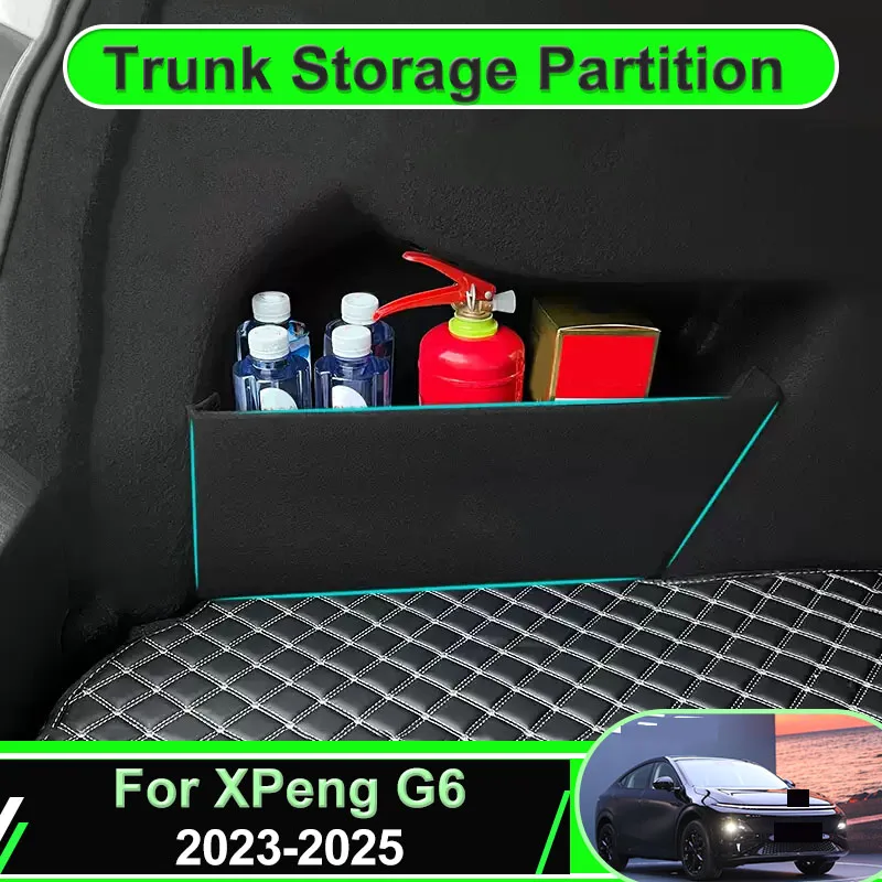 Для XPeng G6 2023 2024 2025 задняя перегородка багажника, органайзер для обновления автомобиля, боковая перегородка багажника, внутренний ящик для хранения, автомобильные детали
Для XPeng G6 2023 2024 2025 задняя перегородка багажника, органайзер для обновления автомобиля, боковая перегородка багажника, внутренний ящик для хранения, автомобильные детали