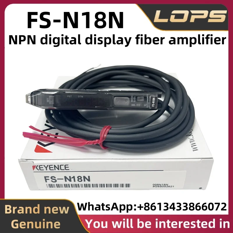FS-N18N KEYENCE New original Digital fiber amplifier with digital display; feel free to consult us if there is any problem
FS-N18N KEYENCE New original Digital fiber amplifier with digital display; feel free to consult us if there is any problem