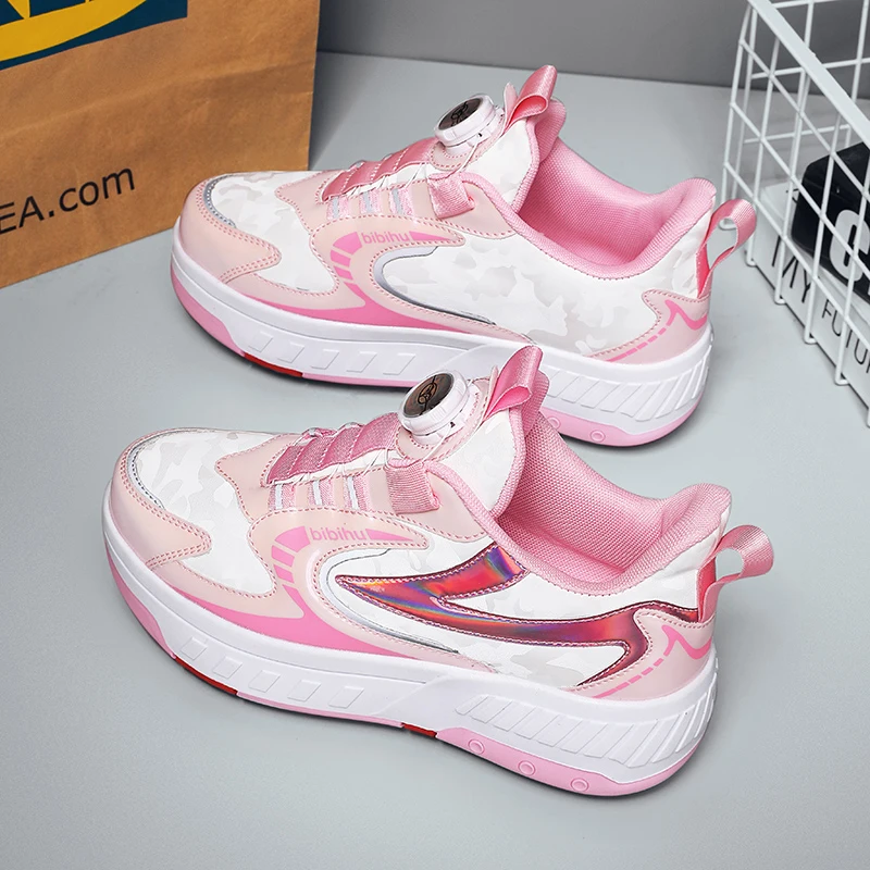 Осенние роликовые кроссовки для мальчиков без завязок: крутые коньки с выдвижными колесами на 4 колесах, детские студенческие роликовые туфли
Осенние роликовые кроссовки для мальчиков без завязок: крутые коньки с выдвижными колесами на 4 колесах, детские студенческие роликовые туфли