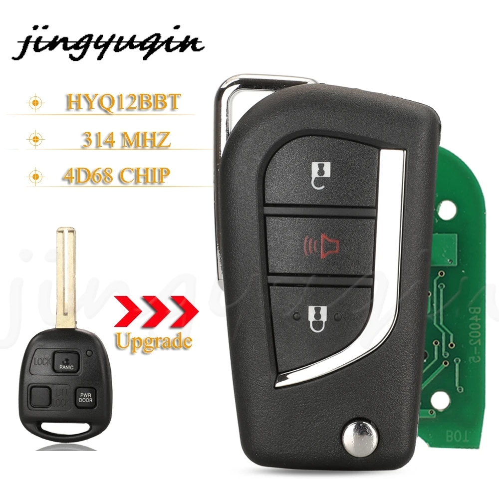 Jingyuqin 3BTN HYQ12BBT модифицированный флип дистанционный ключ брелок 314 МГц 4D68 чип для Lexus RX330 RX400 RX350 SC430 LS430 ES330 с Toy48
Jingyuqin 3BTN HYQ12BBT модифицированный флип дистанционный ключ брелок 314 МГц 4D68 чип для Lexus RX330 RX400 RX350 SC430 LS430 ES330 с Toy48