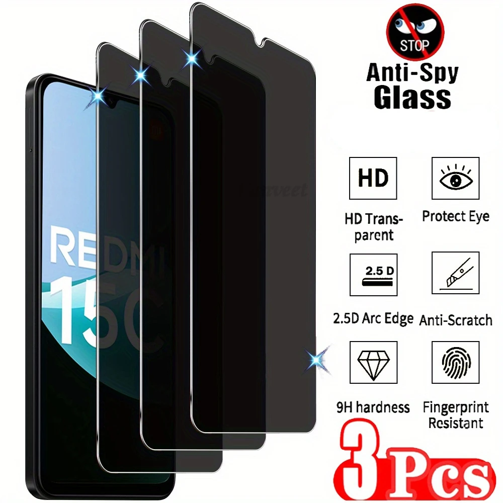 3PCS Anti-Spy Tempered Glass For Xiaomi Redmi 14C 13C 12C 10C 10A 12 10 Privacy Screen Protector Redmi A5 A4 A3 Pro A2 Plus
3PCS Anti-Spy Tempered Glass For Xiaomi Redmi 14C 13C 12C 10C 10A 12 10 Privacy Screen Protector Redmi A5 A4 A3 Pro A2 Plus