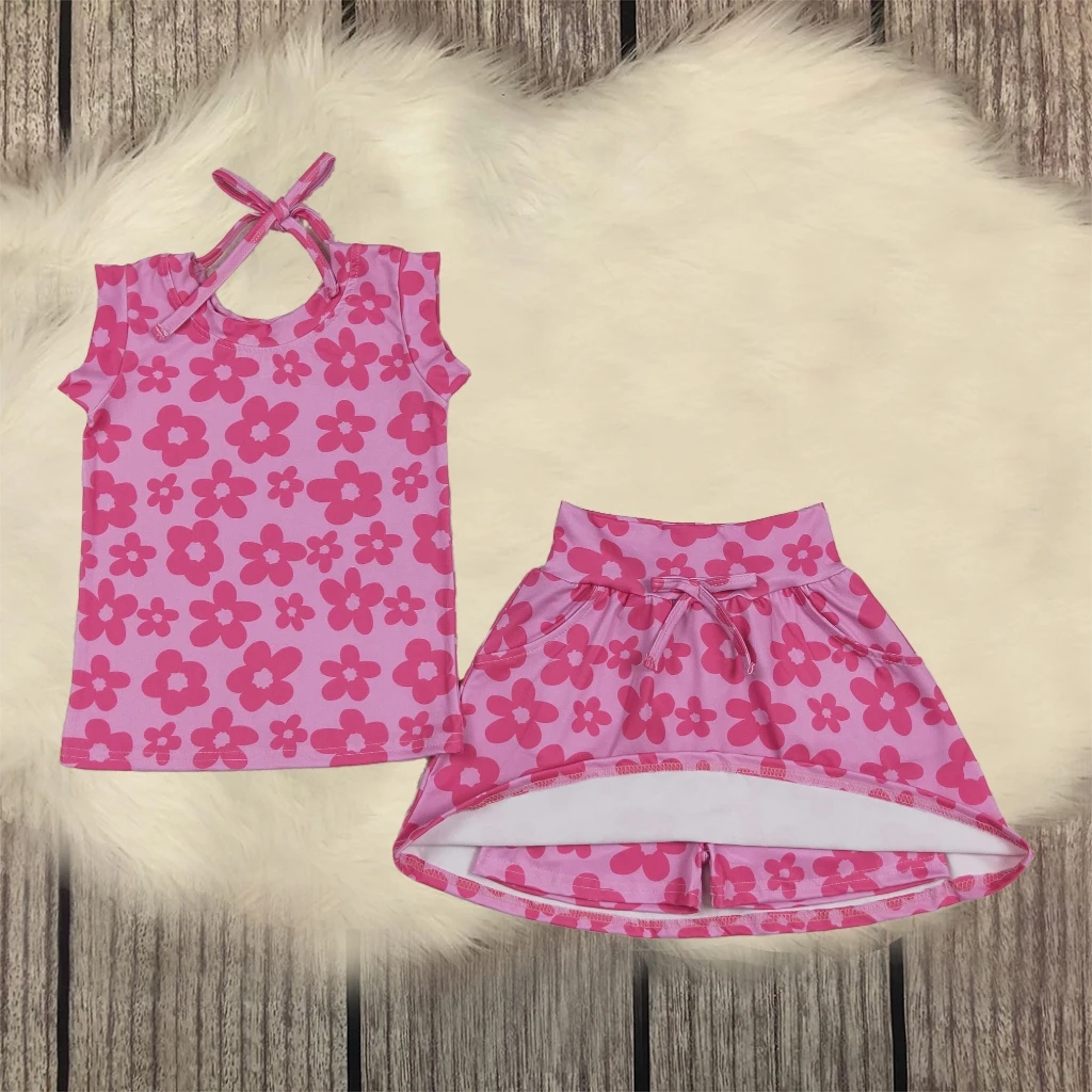 Summer Child Kids Outfit Baby Girl Sets Fashion Toddler Ruffle Sleeveless Flower Plaid Tops Pockets Short Skirts Skort Clothes
Summer Child Kids Outfit Baby Girl Sets Fashion Toddler Ruffle Sleeveless Flower Plaid Tops Pockets Short Skirts Skort Clothes
