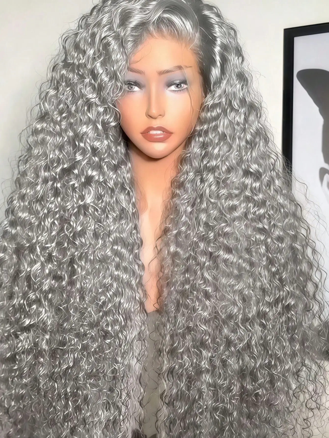 200 Density Lace Front Wig Human Hair Curly Wig Human Hair 13x4 HD Lace Front Wig Human Hair Gray Wig Human Hair with Baby Hair
200 Density Lace Front Wig Human Hair Curly Wig Human Hair 13x4 HD Lace Front Wig Human Hair Gray Wig Human Hair with Baby Hair