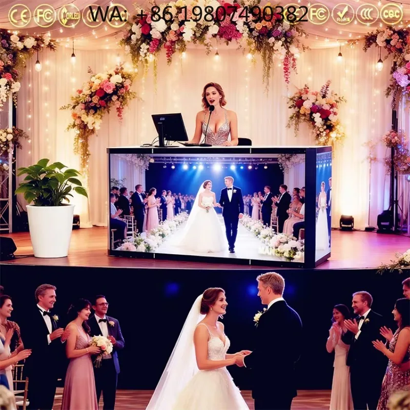 P2.6 P2.9 P3.9 Foldable LED Video Wall DJ Booth Table Mobile Console Screen for Wedding Party Stage Live Event Displays
P2.6 P2.9 P3.9 Foldable LED Video Wall DJ Booth Table Mobile Console Screen for Wedding Party Stage Live Event Displays